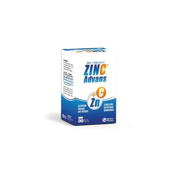 ADVANS PHARMA ZINC ADVANS 30 GELULES