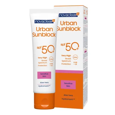 NOVACLEAR  URBAN SUNBLOCK SENSITIVE SKIN SPF50+ 40ML