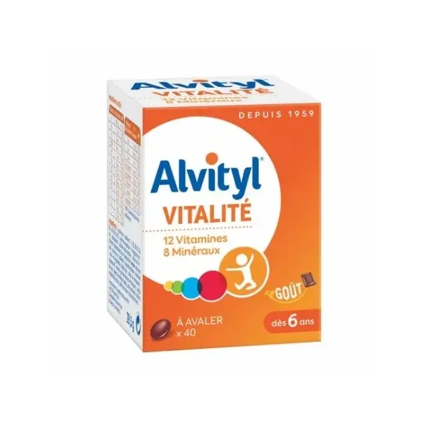 ALVITYL 12 VITAMINES ET 8 MINERAUX 40 COMPRIMES
