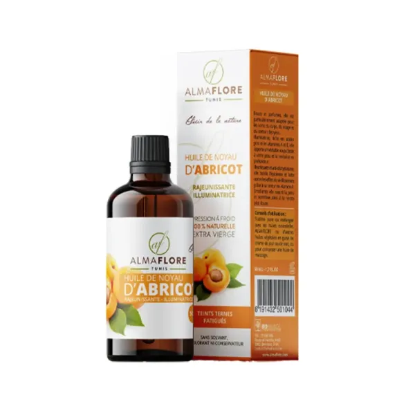 ALMAFLORE HUILE VÉGÉTALE DE NOYAU D’ABRICOT 50ML