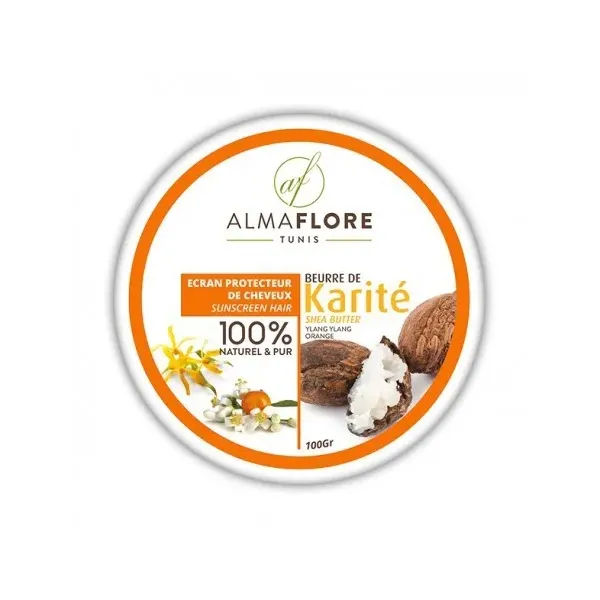 ALMAFLORE BEURRE DE KARITE YLANG YLANG ET ORANGE 100GR