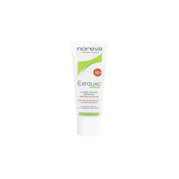 NOREVA EXFOLIAC FLUIDE SOLAIRE MATIFIANT SPF50+ 40ML