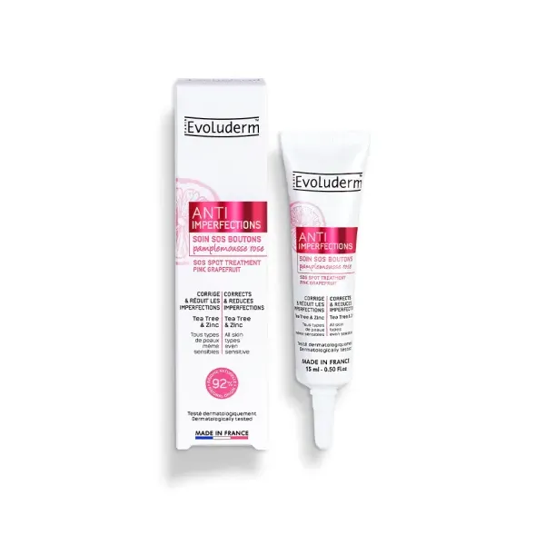 EVOLUDERM SOIN SOS BOUTONS ANTI-IMPERFECTIONS 15 ML