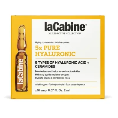 LA CABINE AMPOULES 5X PURE HYALURONIC 10X2ML LA CABINE AMPOULES 5X PURE HYALURONIC 10X2ML