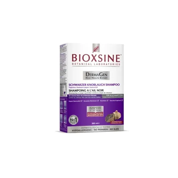 BIOXSINE SHAMPOOING VEGETAL A L'AIL NOIR 300ML