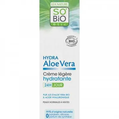 SO BIO HYDRA ALOE VERA CREME LEGERE HYDRATANTE 24H 50ML