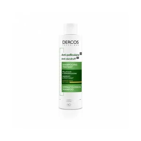 VICHY DERCOS ANTI PELLICULAIRE SHAMPOOING TRAITANT CHEVEUX NORMAUX A SECS 200ML