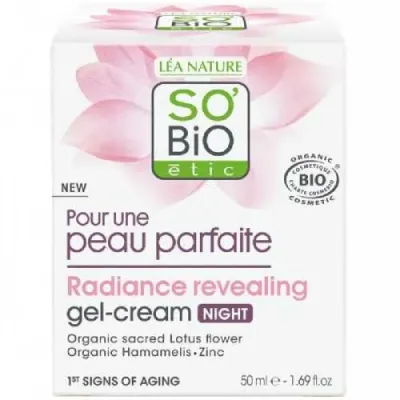 SO BIO GEL CREME REVELATEUR ECLAT NUIT 50ML