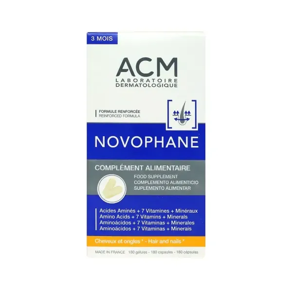 ACM NOVOPHANE CHEVEUX ET ONGLES 180 GELULES