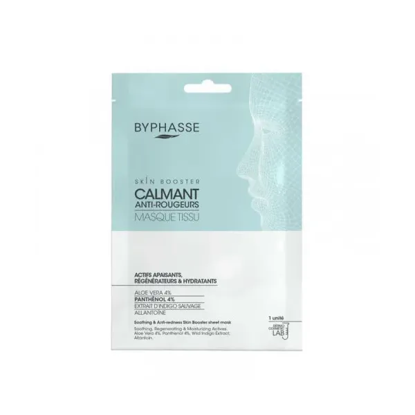 BYPHASSE MASQUE TISSU SKIN BOOSTER CALMANT ANTI-ROUGEURS 18ML