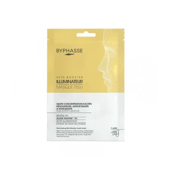 BYPHASSE MASQUE TISSU SKIN BOOSTER ILLUMINATEUR 18ML
