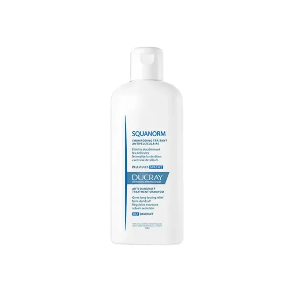 DUCRAY SQUANORM SHAMPOOING PELLICULES GRASSES 200ML