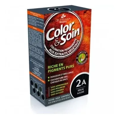 COLOR & SOIN COLORATION BRUN AZURE 2A