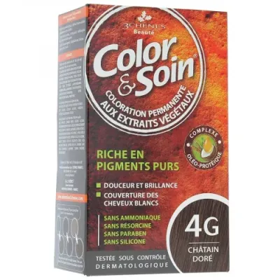 COLOR & SOIN COLORATION CHATAIN DORE 4G
