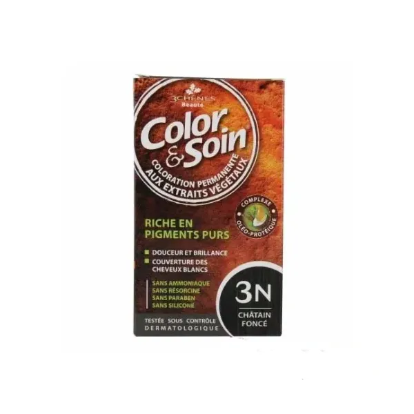 COLOR & SOIN COLORATION CHATAIN FONCE 3N