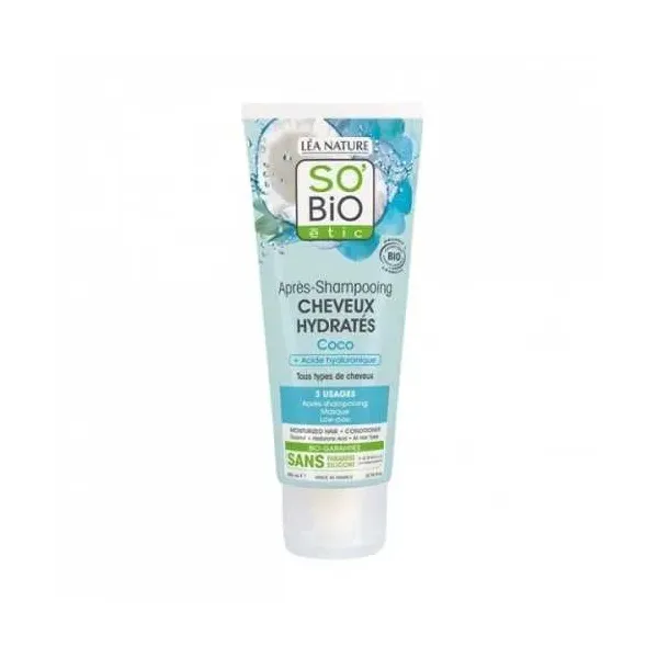 SO BIO APRÈS-SHAMPOOING CHEVEUX HYDRATÉS 200ML
