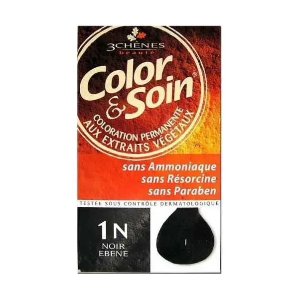 COLOR & SOIN COLORATION NOIR EBENE 1N