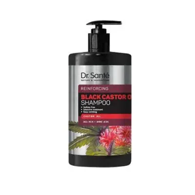 Dr. SANTÉ BLACK CASTOR OIL SHAMPOOING À L'HUILE DE RICIN NOIR 1L Dr. SANTÉ BLACK CASTOR OIL SHAMPOOING À L'HUILE DE RICIN NOIR 1L