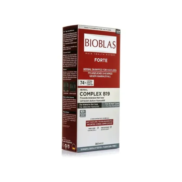BIOBLAS FORTE SHAMPOOING ANTI CHUTE INTENSIVE COMPLEX B19 360ML
