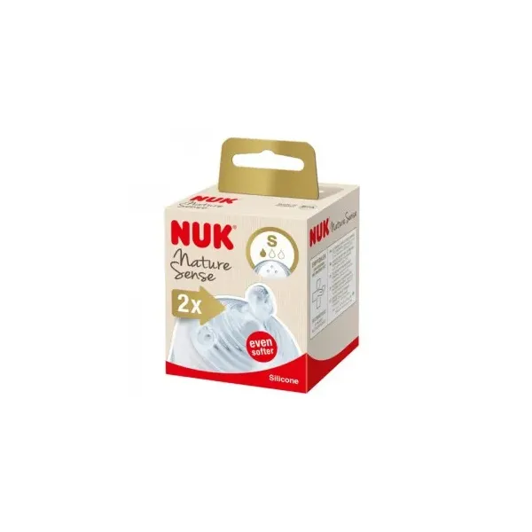 NUK 2 TETINES NATURE SENS 0-6M
