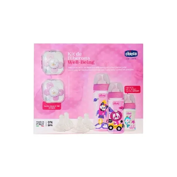 CHICCO COFFRET BIBERONS WELL BEING 7 ARTICLES