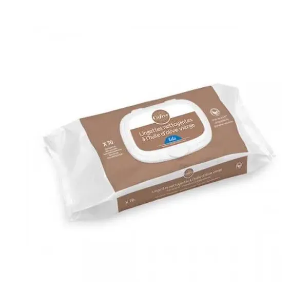 GIFRER LINGETTES NETTOYANTES A L’HUILE D’OLIVE B/70
