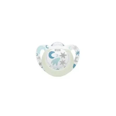 NUK SUCETTE STAR NIGHT EN SILICONE 0-6M NUK SUCETTE STAR NIGHT EN SILICONE 0-6M