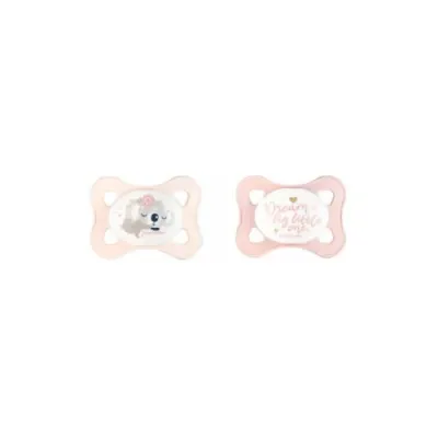 CANPOL SET DE 2 MINI-SUCETTES SYMETRIQUES SILICONE 0-2M