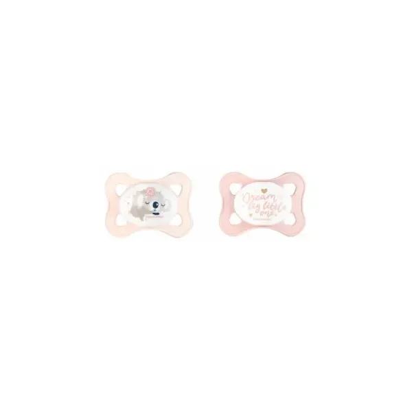 CANPOL SET DE 2 MINI-SUCETTES SYMETRIQUES SILICONE 0-2M