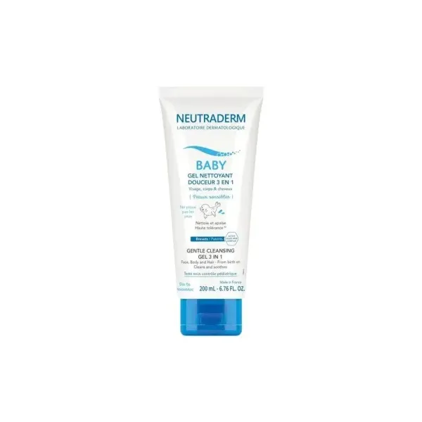 NEUTRADERM BABY GEL NETTOYANT DOUCEUR 3 EN 1 200ML