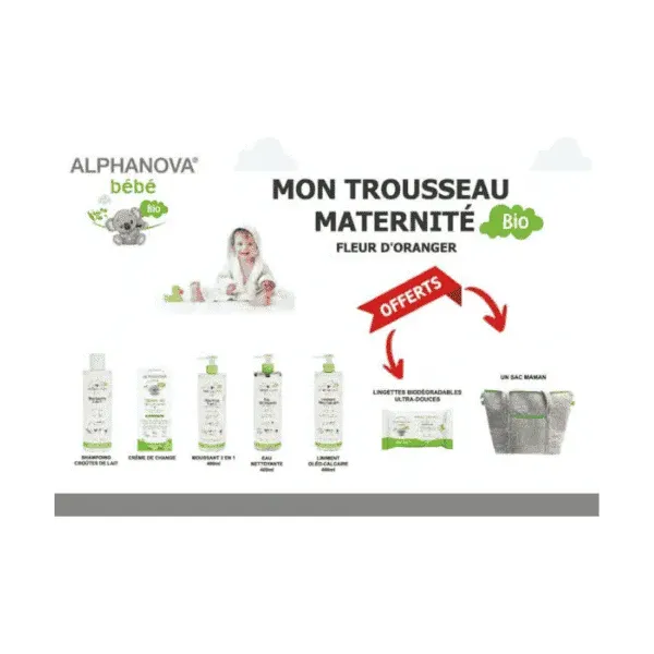 ALPHANOVA BEBE MON TROUSSEAU MATERNITE BIO FLEUR DORANGER