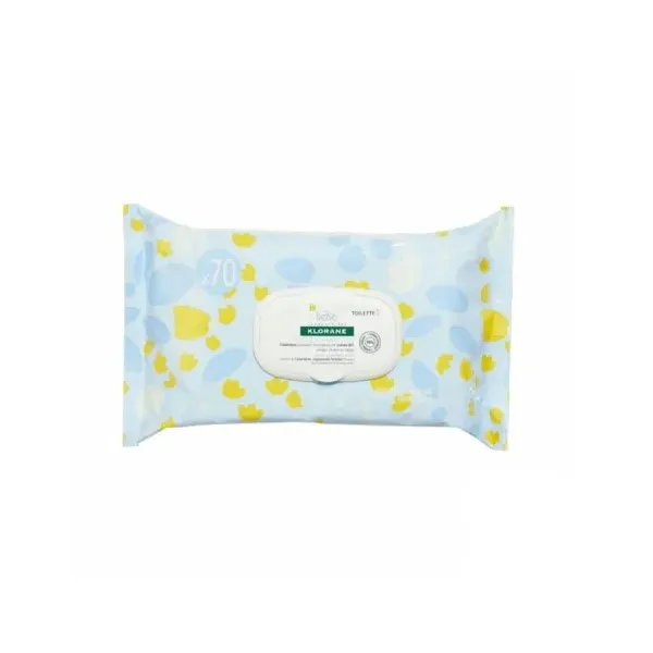KLORANE BEBE LINGETTES NETTOYANTES 70 PIECES