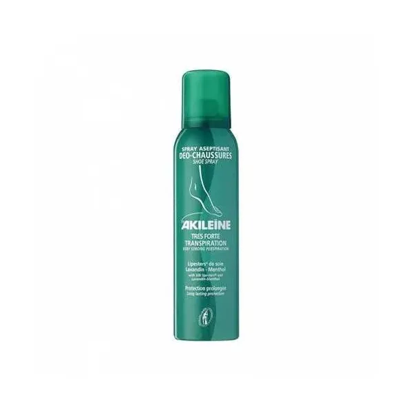 AKILEINE SPRAY ASEPTISANT DEO CHAUSSURES TRES FORTE TRANSPIRATION 150ML