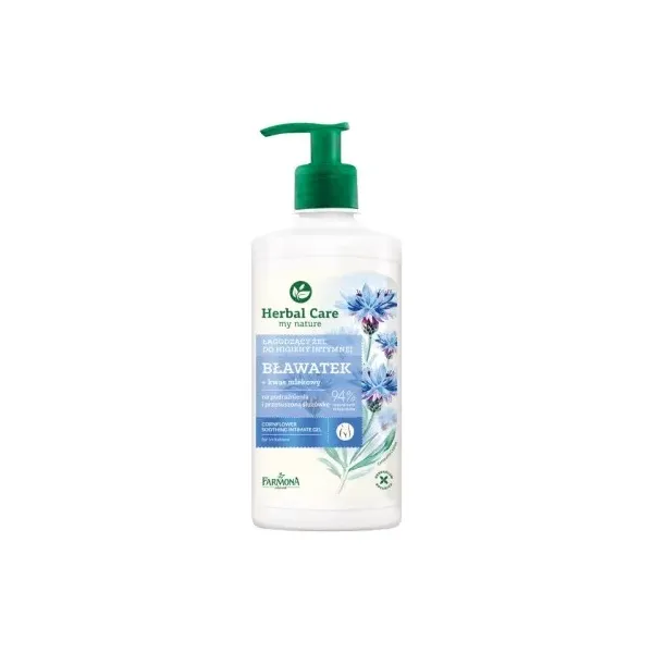 FARMONA HERBAL CARE CORNFLOWER GEL NETTOYANT INTIME APAISANT 330ML