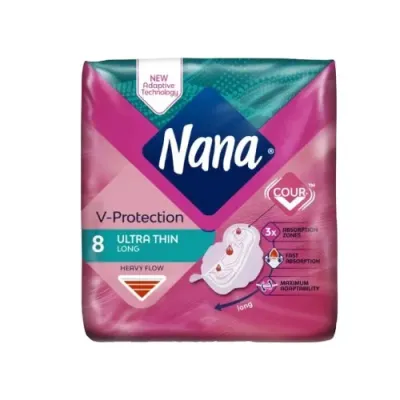 NANA V-PROTECTION SERVIETTES ULTRA LONG 8 PIECES NANA V-PROTECTION SERVIETTES ULTRA LONG 8 PIECES