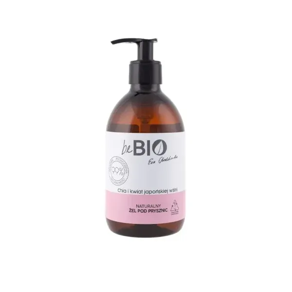 BEBIO COSMETICS GEL DOUCHE NATUREL GRAINES DE CHIA & FLEUR DE CERISIER DU JAPON 400ML
