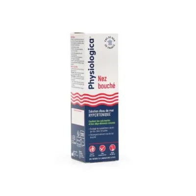 PHYSIOLOGICA NEZ BOUCHÉ SOLUTION D'EAU DE MER HYPERTONIQUE SPRAY 100ML PHYSIOLOGICA NEZ BOUCHÉ SOLUTION D'EAU DE MER HYPERTONIQUE SPRAY 100ML