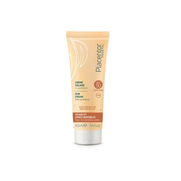 PLACENTOR VEGETAL CREME SOLAIRE INVISIBLE AU PANTHENOL SPF50 40ML