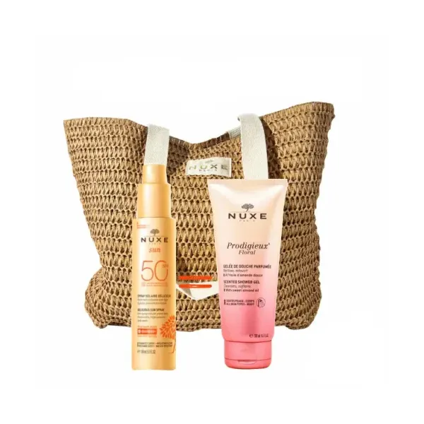 NUXE SUN SAC SPRAY SOLAIRE SPF 50 + PRODIGIEUX FLORAL GELEE DE DOUCHE 200ML (OFFERTE)