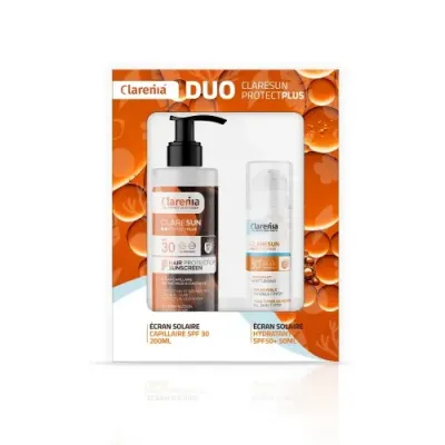 COFFRET SOLAIRE CLARENIA DUO ÉCRAN HYDRATANT INVISIBLE SPF50+ ET ÉCRAN CAPILAIRE -40% COFFRET SOLAIRE CLARENIA DUO ÉCRAN HYDRATANT INVISIBLE SPF50+ ET ÉCRAN CAPILAIRE -40%