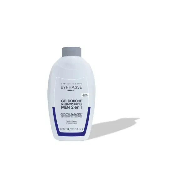 BYPHASSE GEL DOUCHE-SHAMPOOING 2 EN 1 GROOVY PARADISE MEN 600ML