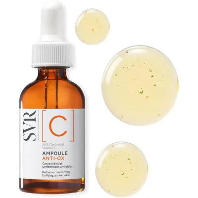 SVR AMPOULE ANTI OX VITAMINE C 20% 30ML TOUS TYPES DE PEAUX SVR AMPOULE ANTI OX VITAMINE C 20% 30ML TOUS TYPES DE PEAUX