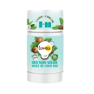 LOVEA DEODORANT SOIN SOLIDE HUILE DE COCO 50GR LOVEA DEODORANT SOIN SOLIDE HUILE DE COCO 50GR