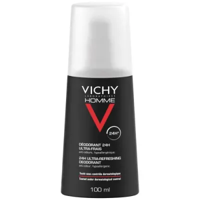 VICHY HOMME DEODORANT ULTRA-FRAIS 24H VAPORISATEUR 100ML VICHY HOMME DEODORANT ULTRA-FRAIS 24H VAPORISATEUR 100ML