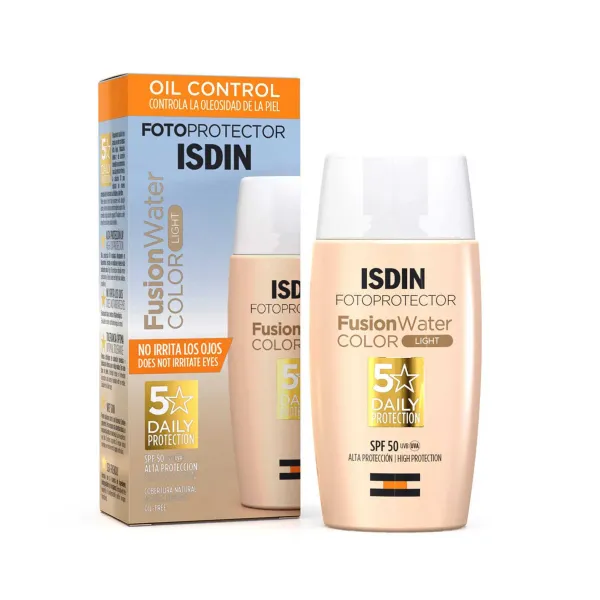 ISDIN PHOTOPROTECTION ECRAN SOLAIRE FUSION WATER TEINTEE LIGHT SPF50+ 50ML