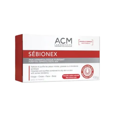 ACM SEBIONEX PAIN DERMATOLOGIQUE PURIFIANT 100GR ACM SEBIONEX PAIN DERMATOLOGIQUE PURIFIANT 100GR