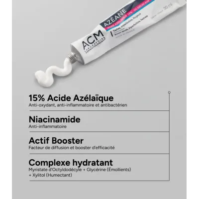 ACM AZEANE CREME ACIDE AZELAIQUE 15% 30ML ACM AZEANE CREME ACIDE AZELAIQUE 15% 30ML