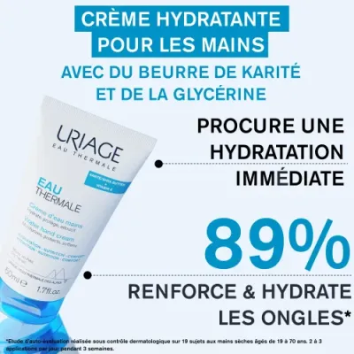URIAGE EAU THERMALE CREME D'EAU MAINS 50ML URIAGE EAU THERMALE CREME D'EAU MAINS 50ML