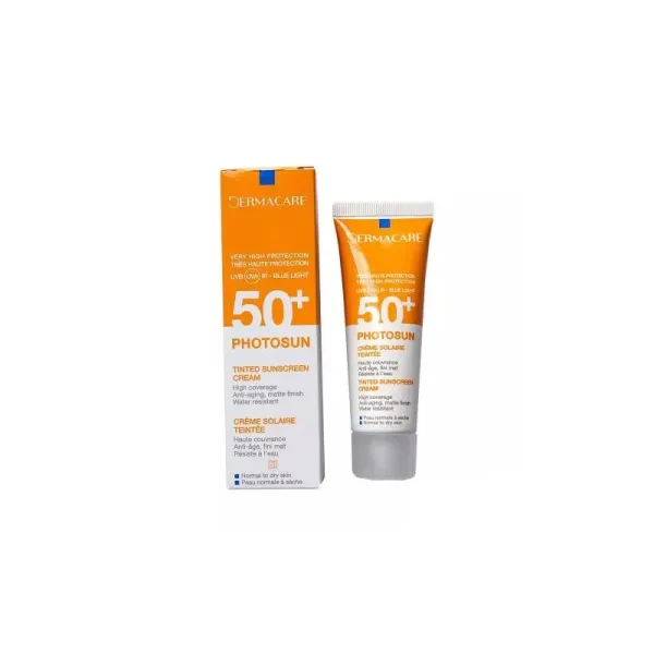 DERMACARE 01 PHOTOSUN CREME SPF50+ TEINTEE PEAU NORMAL A SECHE 50ML