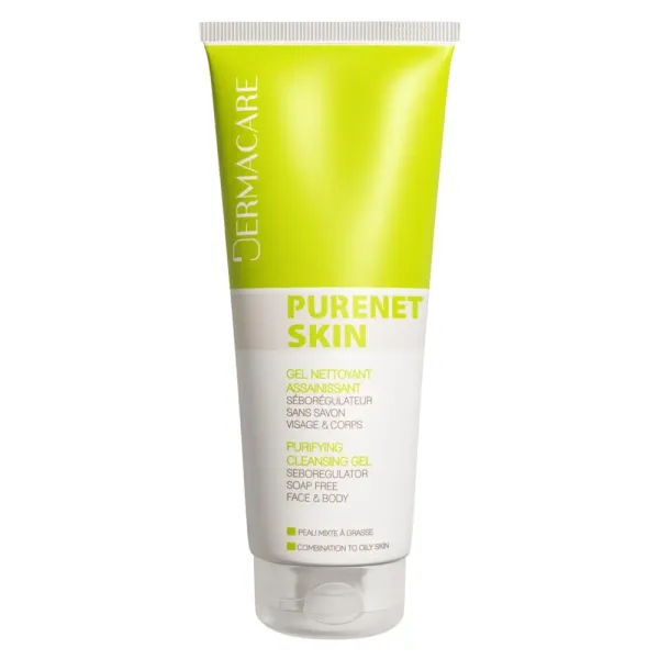 DERMACARE PURENET SKIN GEL NETTOYANT ASSAINISSANT 200ML